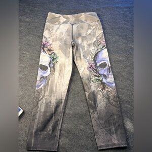 Floral Skull Print Women leggings evolution, and creation